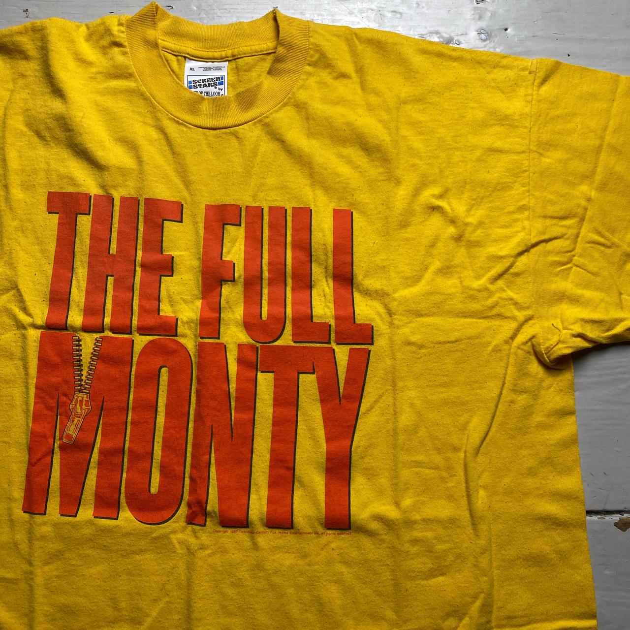 The Full Monty Vintage 1997 Yellow and Red T Shirt