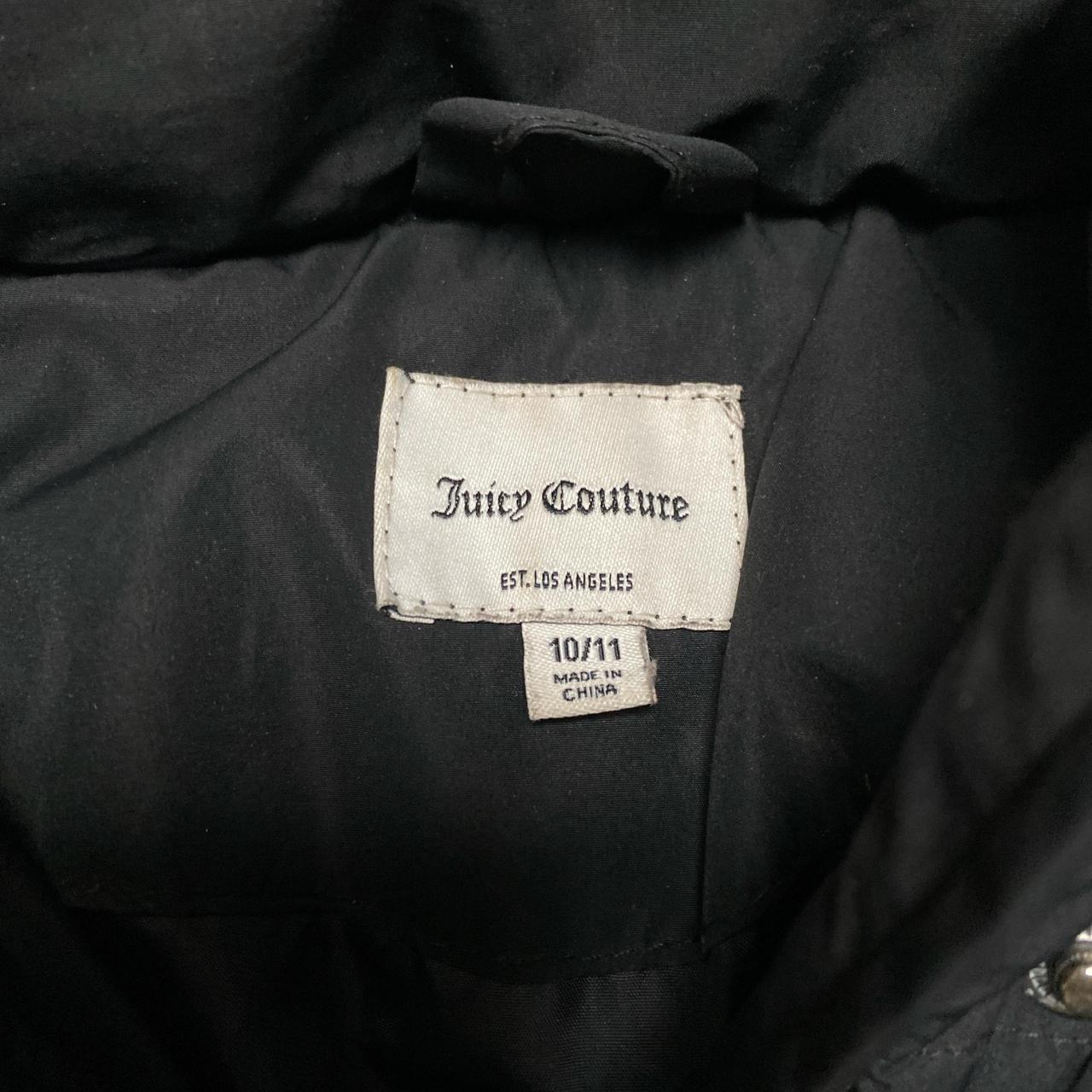Juicy Couture Womens Black Long Puffer Coat