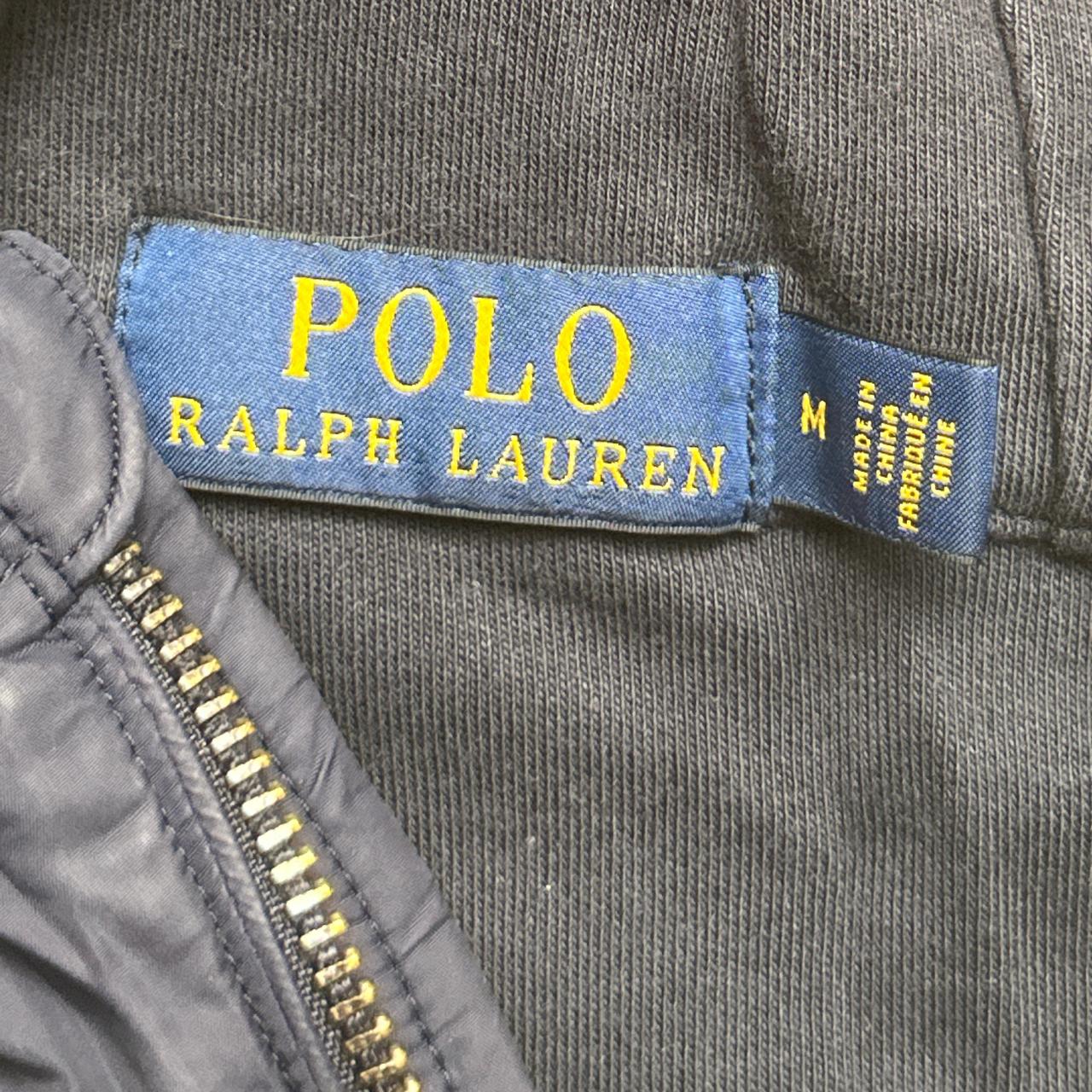 Polo Ralph Lauren Navy and White Pony Shell Hood Hoodie (M)