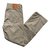 Levis 514 Khaki Beige Corduroy Jeans (32W)