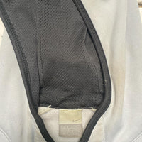 Nike Vintage y2k Silver Black Navy and Grey Fleece Lined Hoodie (M)