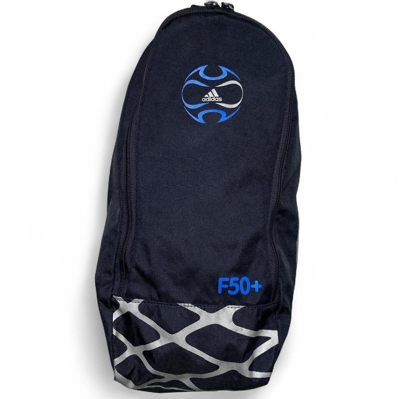 Adidas F50+ Navy Blue and Grey Stripes Football Boot Bag