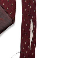 Lanvin Burgundy and White Tie