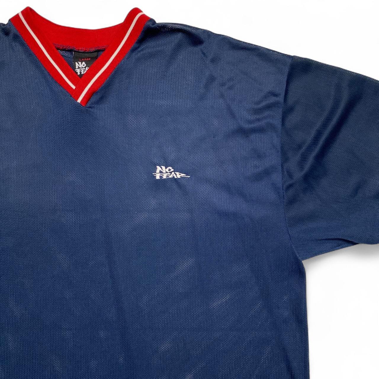 No Fear Vintage y2k Navy Red and White Jersey (L)
