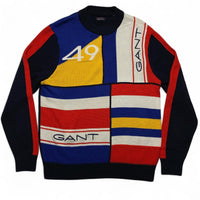 GANT Rough Weather Sailing Multicolour Knit Jumper (L)
