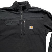 Carhartt Quarter Zip Black Jumper (M)
