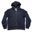 Nike Swoosh Athletic Department Navy and White Hoodie (S)