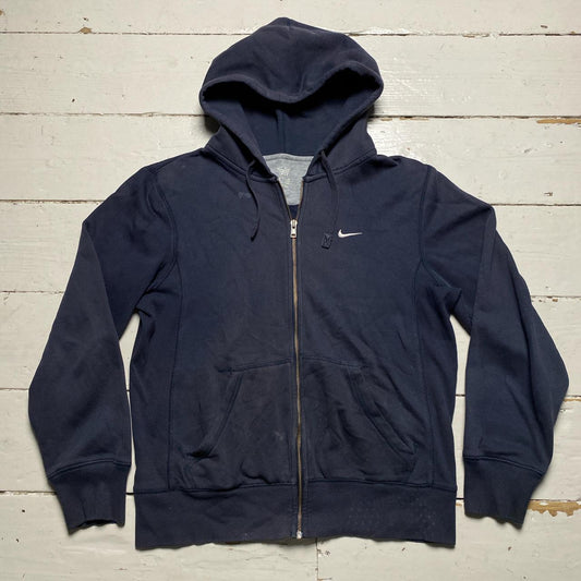 Nike Swoosh Athletic Department Navy and White Hoodie