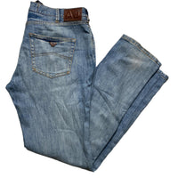 Armani Vintage Light Blue Baggy Comfort Fit Jeans (38W)
