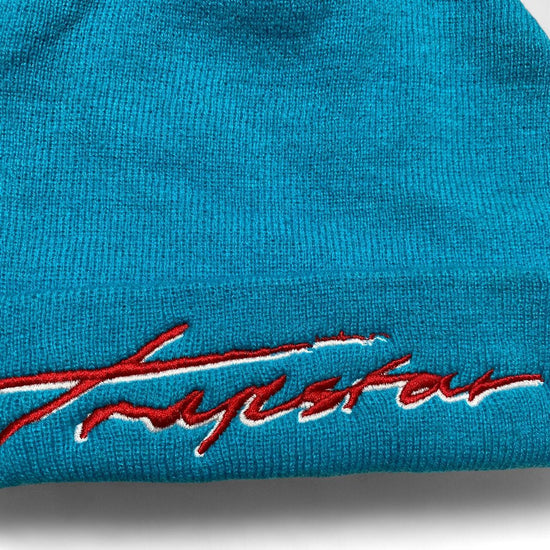 Trapstar Blue and Red Beanie Hat