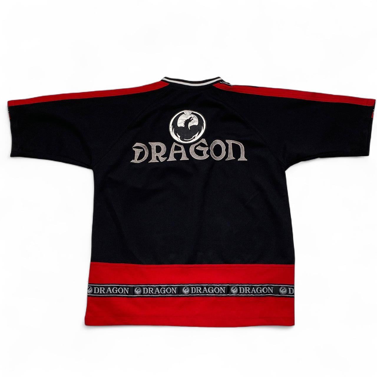 Dragon Skateboards 90’s y2k Black Red and White Jersey (S)