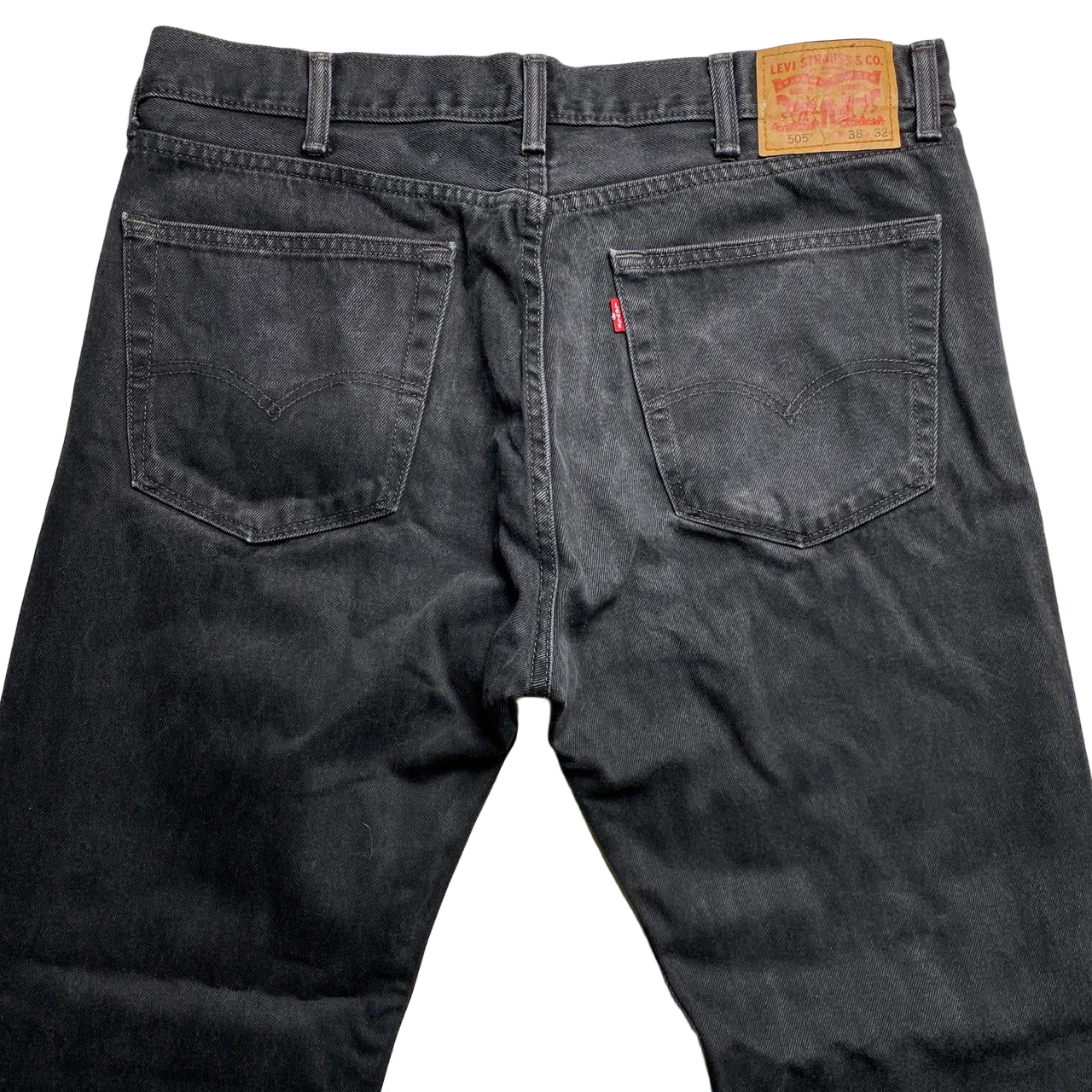 Levis 505 Black Baggy Jeans (38W)