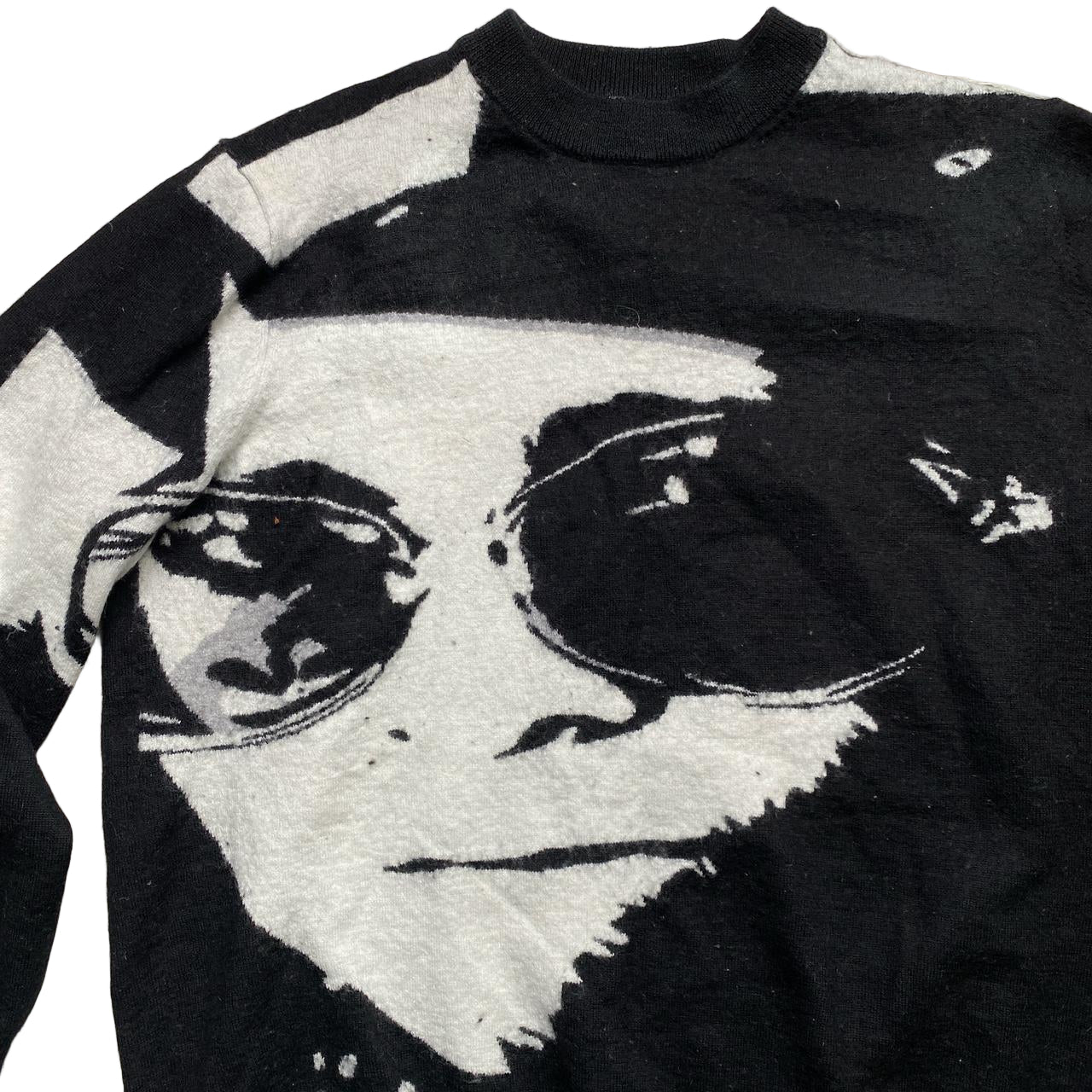 Palace Elton John Wool Black and White Jumper (S)