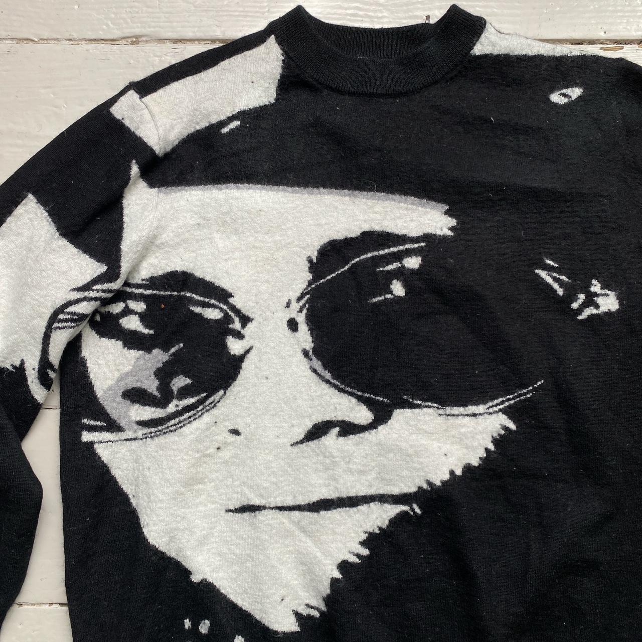 Palace Elton John Wool Black and White Jumper