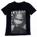 Dolce and Gabbana Black and White Mike Tyson Picture Graphic Womens T Shirt (XL)