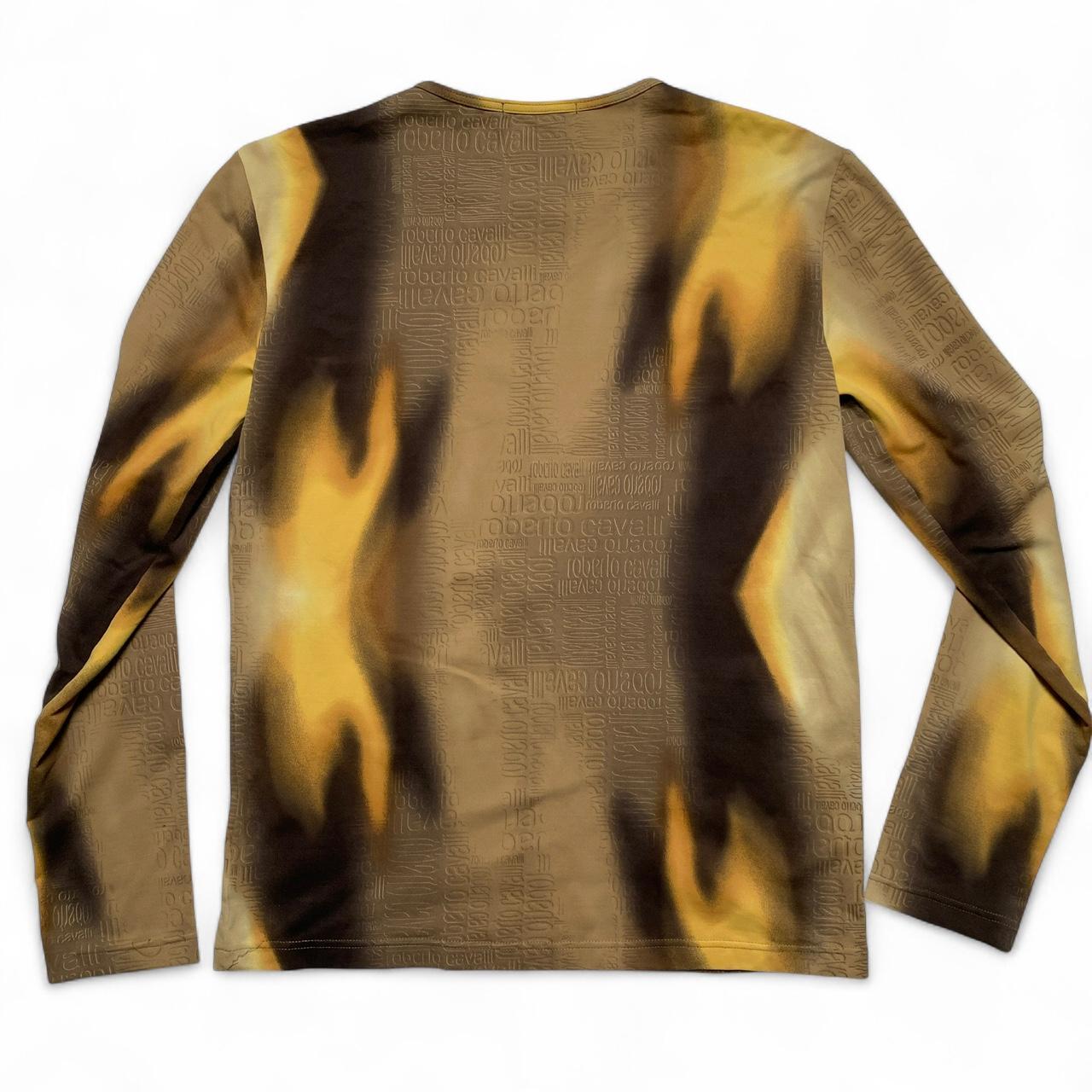 Roberto Cavalli Vintage y2k Womens Long Sleeve Top (M)