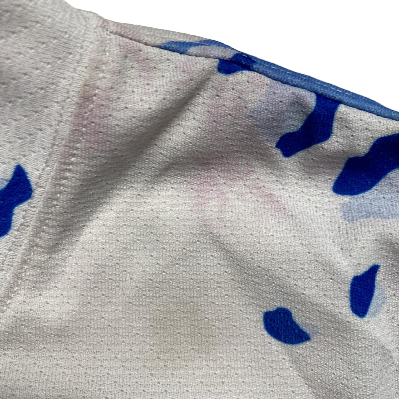 Supreme Desert Camo Light Blue White and Yellow Hockey Jersey (M)