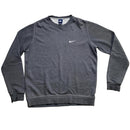 Nike Grey and White Swoosh Jumper (L)
