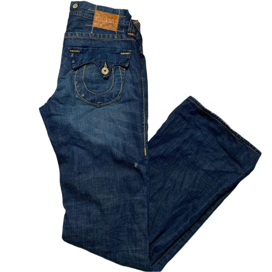 True Religion Womens Flared Baggy Jeans (28W)