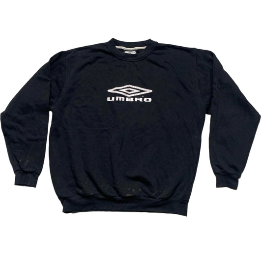Umbro Black and White Vintage Jumper (L)
