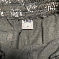 Judah Tribe Grey and White Baggy Joggers (XL)