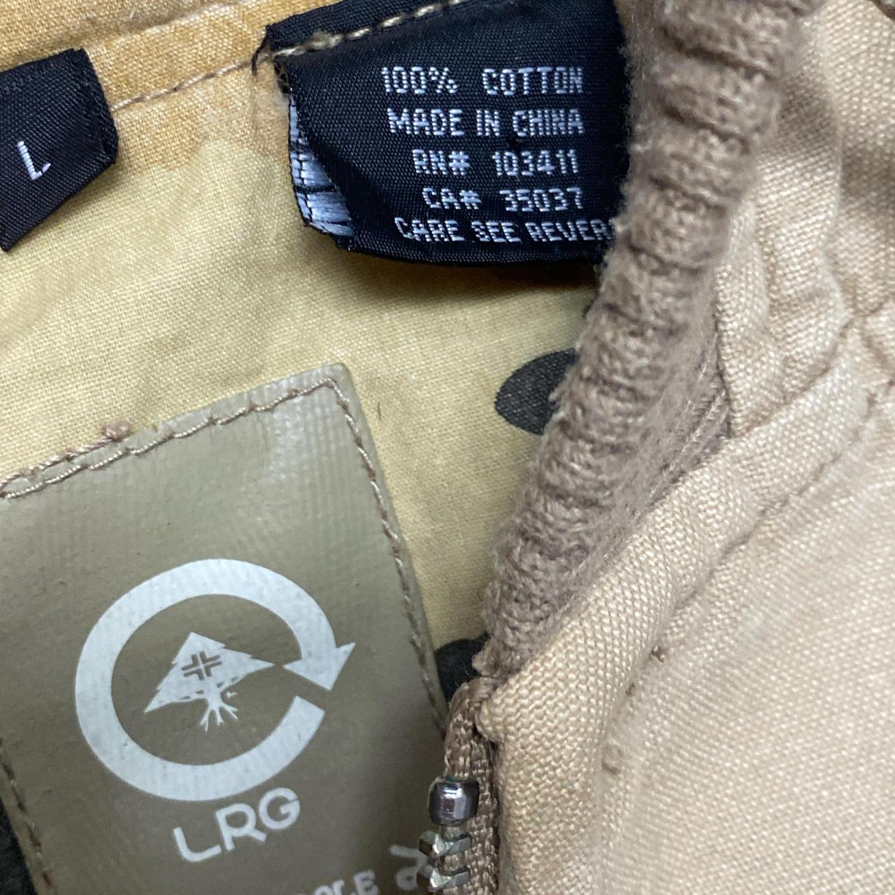 LRG Lifted Research Group Beige Khaki Workman Jacket (L)
