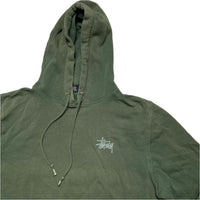 Stussy Bottle Green and Grey Hoodie (M)