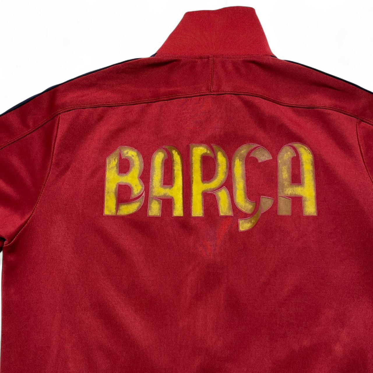 Barcelona Vintage Nike y2k Vintage Red and Yellow Tracksuit Jacket (L)