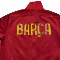Barcelona Vintage Nike y2k Vintage Red and Yellow Tracksuit Jacket (L)