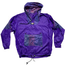 K Way Purple Shell Windproof Skidoo Quarter Zip Jacket (XL)
