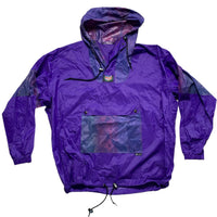 K Way Purple Shell Windproof Skidoo Quarter Zip Jacket (XL)