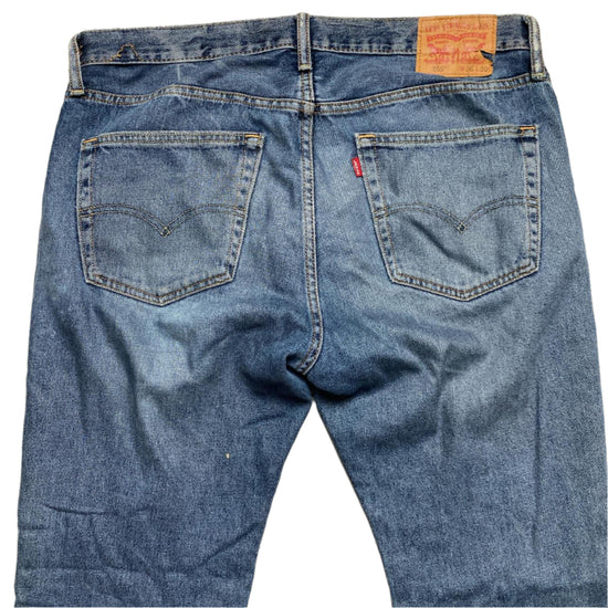 Levis 559 Baggy Blue Distressed Knee Jeans (36W)
