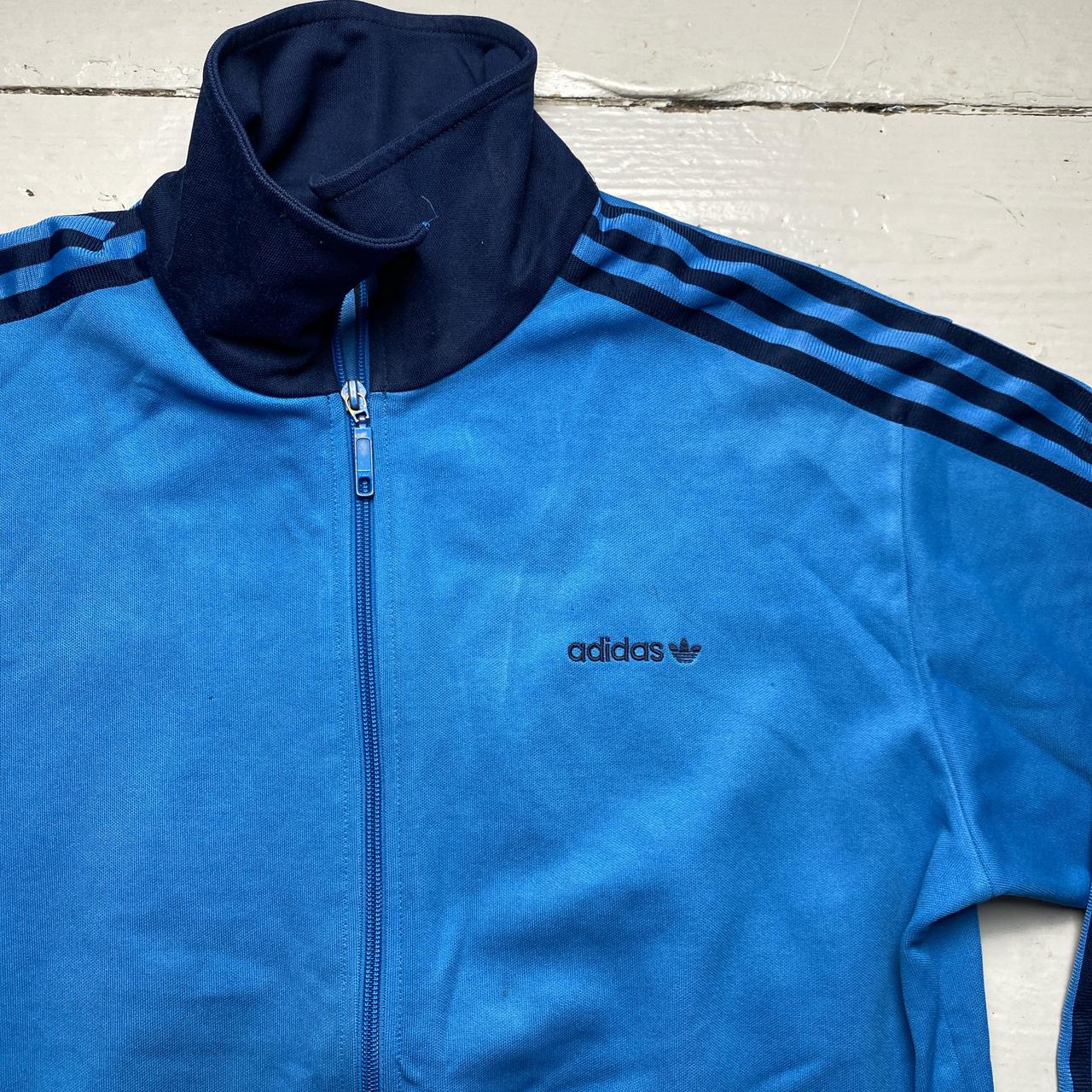 Adidas Originals Blue and Navy Tracksuit Jacket