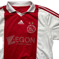 Adidas Ajax 2004/5 Vintage Football Jersey Red and White Suarez (L)