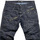 K&M Vintage Kosmolupo White Stitch Embroidery y2k Jeans (34W)