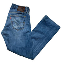 Levis 514 Baggy Blue Distressed Jeans (31W)