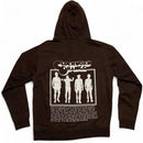 Clockwork Orange Brown and White Zip Hoodie