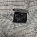 Nike Silver Grey and Navy Swoosh and Tribal Spellout Shell Baggy Trackpant Bottoms (L)