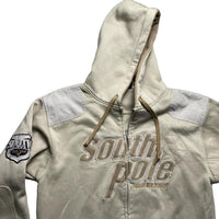 South Pole Cream and White Hoodie (M)