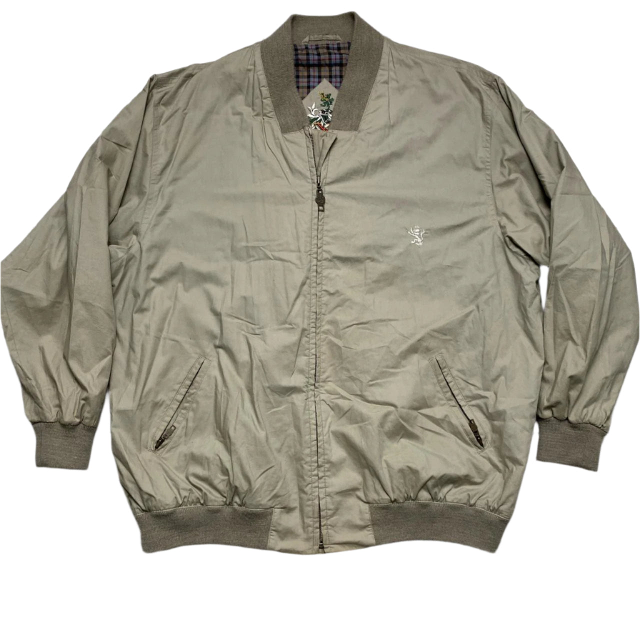 The Scotch House Vintage Cream Harrington Bomber Jacket (XL)