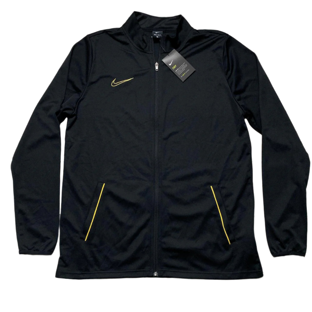 Nike Black and Gold Dri Fit Football Training Jacket (XL)