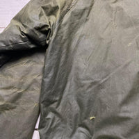 Burberry Burberrys Khaki Green Oilskin Long Trench Coat (XL)