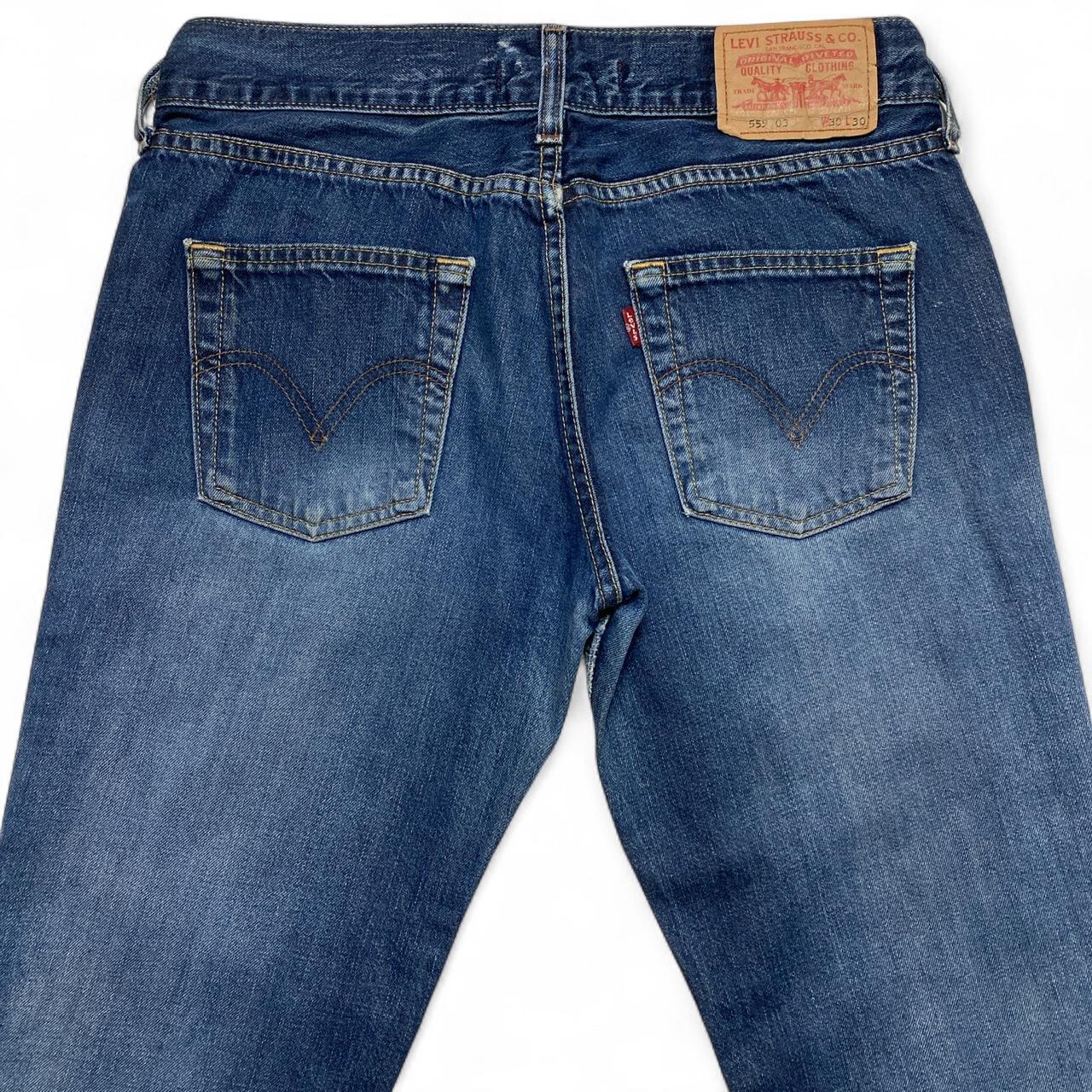 Levis 559 03 Womens Marissa Distressed Flared Jeans