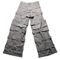 Criminal Damage Bondage Baggy Cargo Grey Combat Trousers (30W)