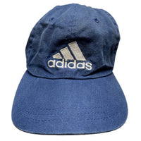 Adidas Navy and White Vintage Cap