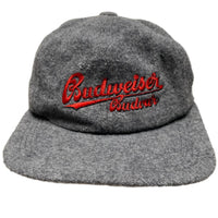 Budweiser Grey Wool and Red Embroidery Cap
