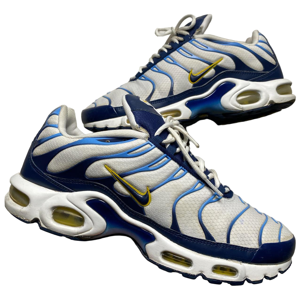 Nike Air Max Plus TN White Navy Gold (UK9)