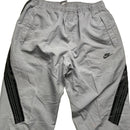 Nike Silver and Grey Swoosh Baggy Vintage y2k Shell Trackpant Bottoms (M)