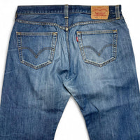 Levi's 501 Vintage Blue Stonewash Baggy Jeans (36W)