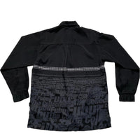 FUBU Vintage 90’s Black Grey and White Long Sleeve Shirt (M)